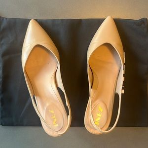Lightly worn Inez Mia in Almond Napa